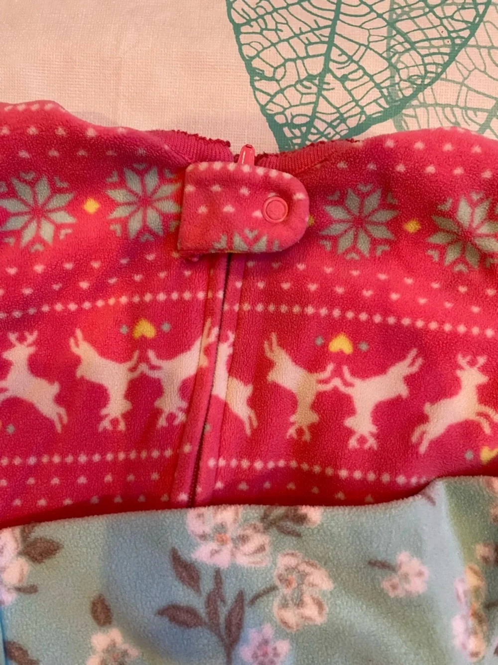 3pc Carter's Cozy Footed One-Piece - Picture 3 of 8
